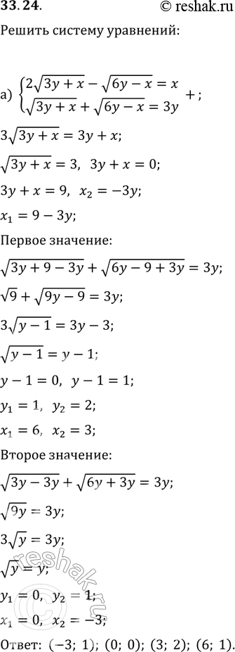  33.29 )2  3y+x -   6y-x=x, 3y+x +   6y-x = 3y;) 2x-3y +   4x+3y=2x,2  2x-3y = ( 4x+3y) - 3y....