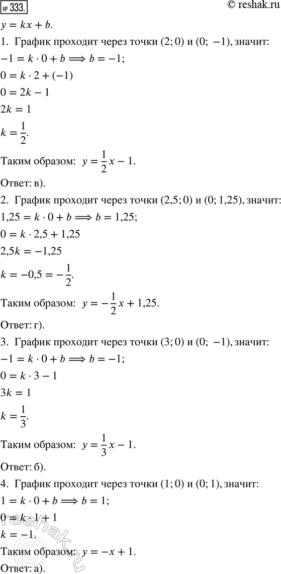        ,   .)  = - + 1;     )  = 1/2  - 1;)  = 1/3x - 1;   )  = -1/2  +...