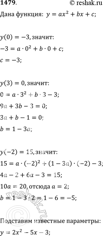  1479     = 2 + b + ,   (-2) = 15,  (3) = 0,  (0) =...