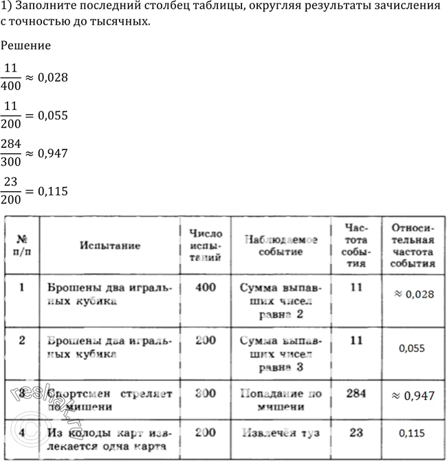 Заполните колонки таблицы. Округление таблица ГОСТ.