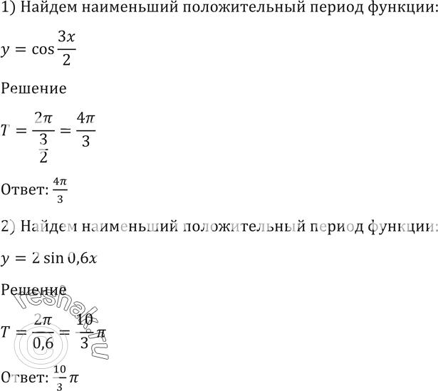 Положительный период функции