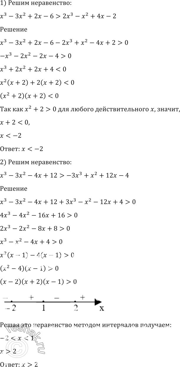 Решите неравенство x2 x 3 x3 4x2