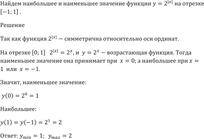 ����������� 204 ����� ���������� � ���������� �������� ������� � = 2^|x| �� ������� [-1;...