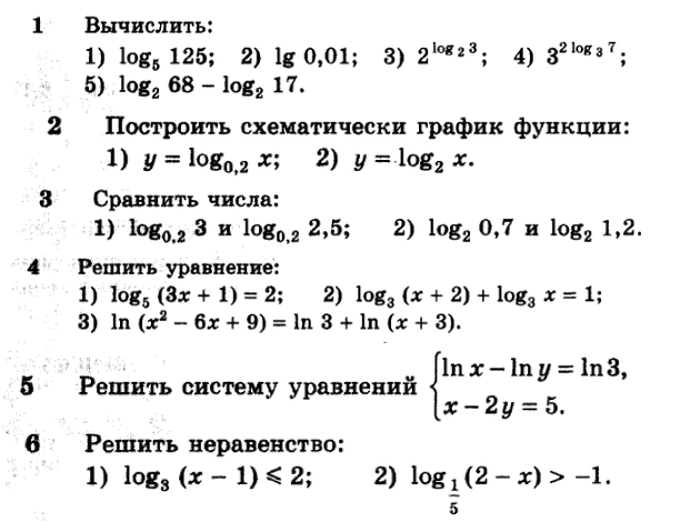 Презентация свойства логарифмов 10 класс алимов