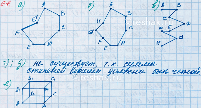 ����������� 67. ����������, ���������� �� ��������� ���� ����. ���� ��, �� ��������� ���:�) ���� �� ���� ������, � ������� ��� ������� ����� ������� 2;�) ���� �� ������ ������,...