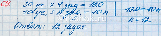 ����������� 69. �� ��������� �� ���������� ������ �� 30 ���������� ����� �� 4 ������, � ������ ������ ������ ����� 10 �������. ������� ����� ���� ��...