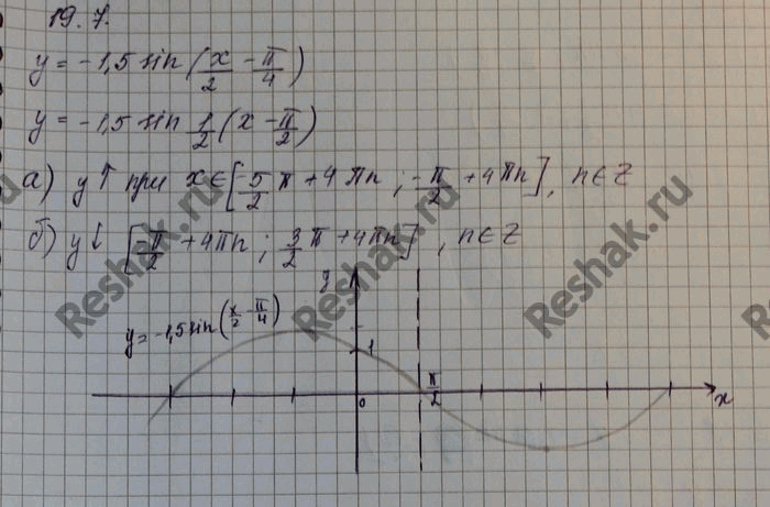 Изображение Упр.19.7 Мордковича 10 класс профильный уровень (Алгебра)