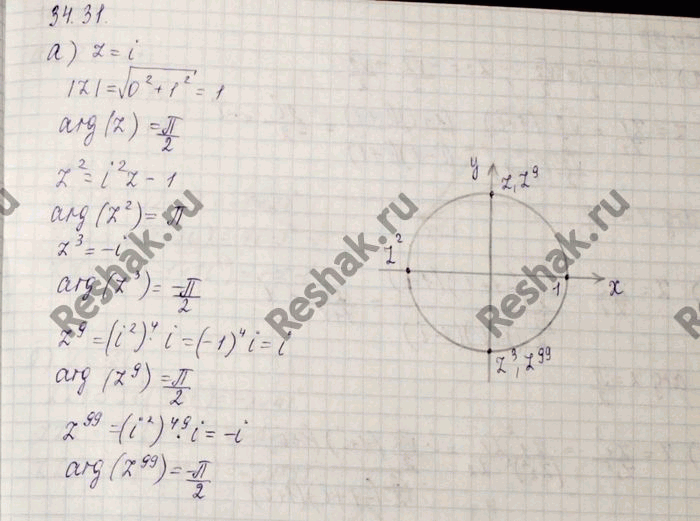 Изображение Упр.34.31 Мордковича 10 класс профильный уровень (Алгебра)