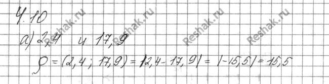 ����������� ������� ���������� ����� ������� �������� ������:�) 2,4 � 17,9; �) 12,14 � 18,92;�) -4,27 � 5,03; �) -4,27 �...