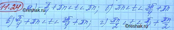Изображение Упр.11.24 Мордковича 10 класс профильный уровень (Алгебра)