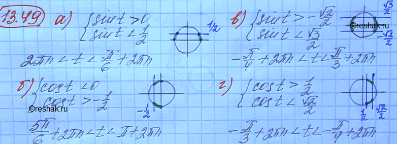 Изображение Упр.13.49 Мордковича 10 класс профильный уровень (Алгебра)