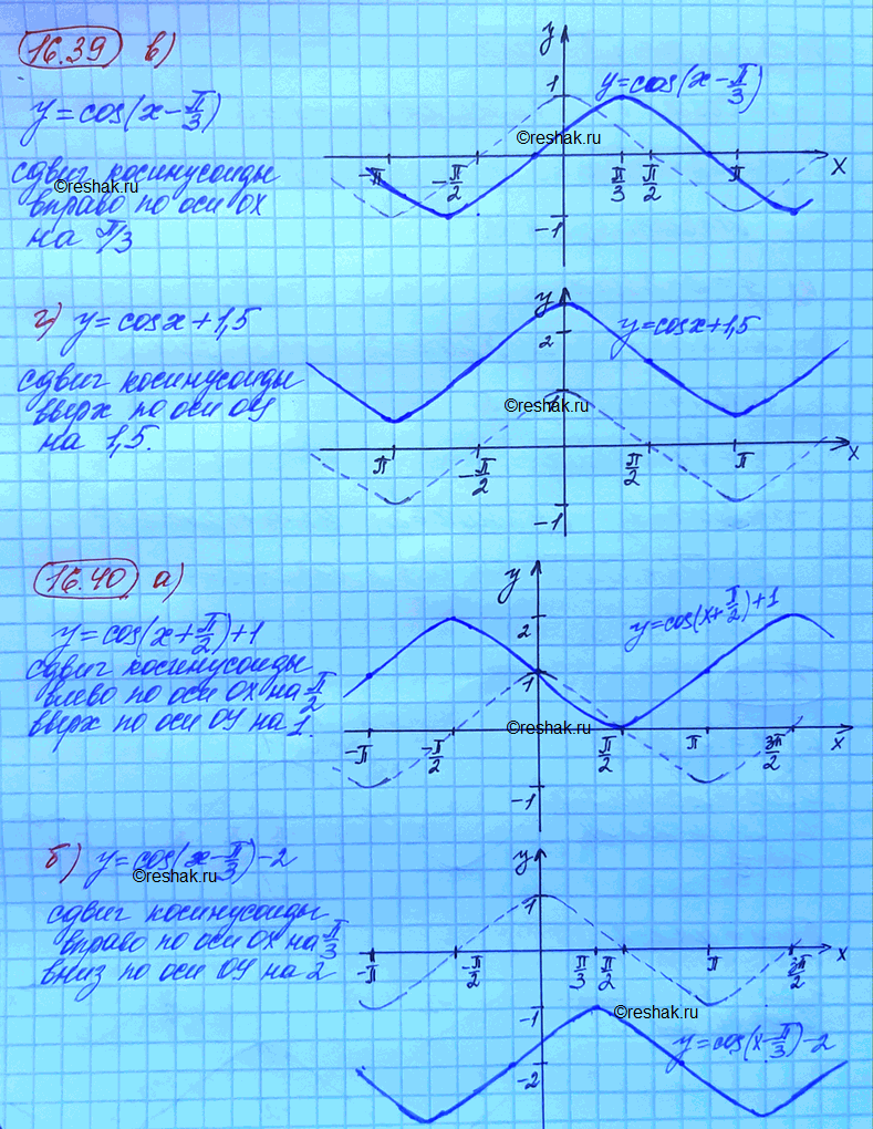 Решено)Упр.16.39 ГДЗ Мордковича 10 класс профильный уровень по алгебре