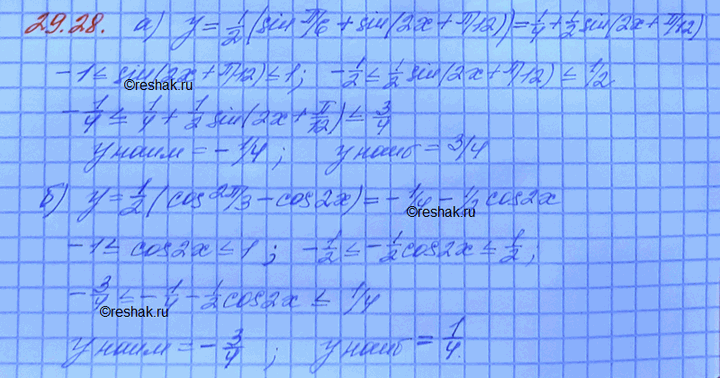 ����������� ��������� ������ �������:a) y = 2|sin (x - 5��/12) cos (x + 5��/12)|;�) y = -3|cos ((3x + ��)/6) cos ((3x -...