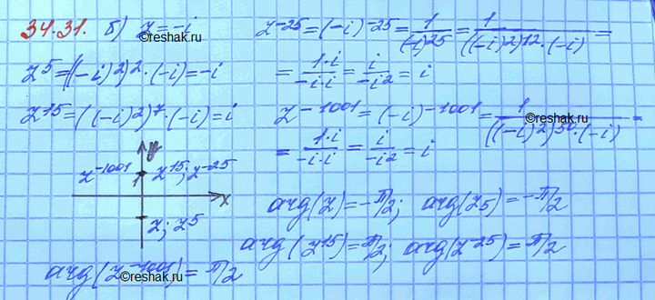 Изображение Упр.34.31 Мордковича 10 класс профильный уровень (Алгебра)