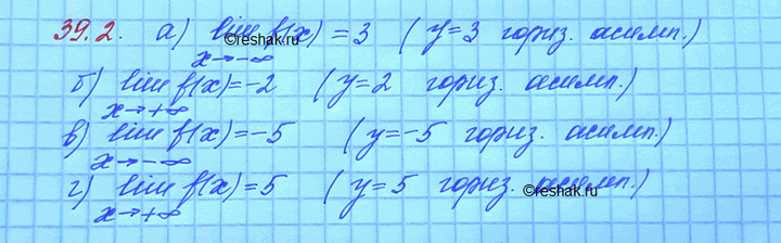 Изображение Упр.39.2 Мордковича 10 класс профильный уровень (Алгебра)
