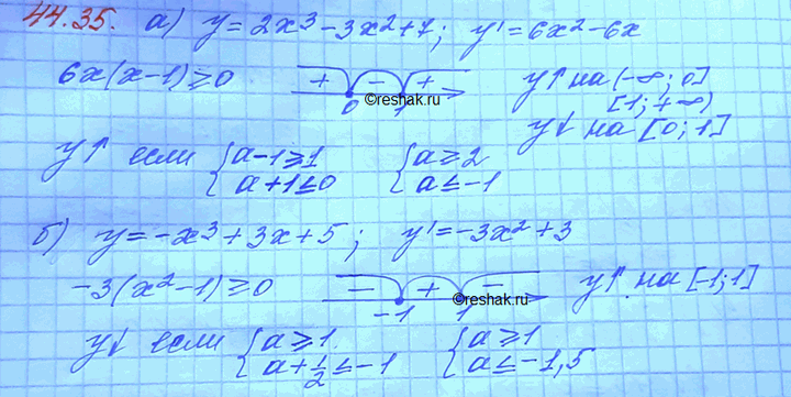 Изображение Упр.44.35 Мордковича 10 класс профильный уровень (Алгебра)