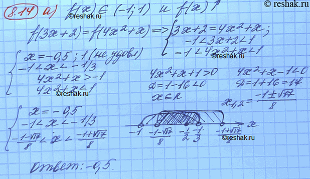 Изображение Упр.8.14 Мордковича 10 класс профильный уровень (Алгебра)