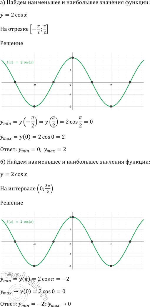  13.3        = 2cos x:)   [-/2; /2];)   (0; 3/2);)   [/3; 3/2);) ...