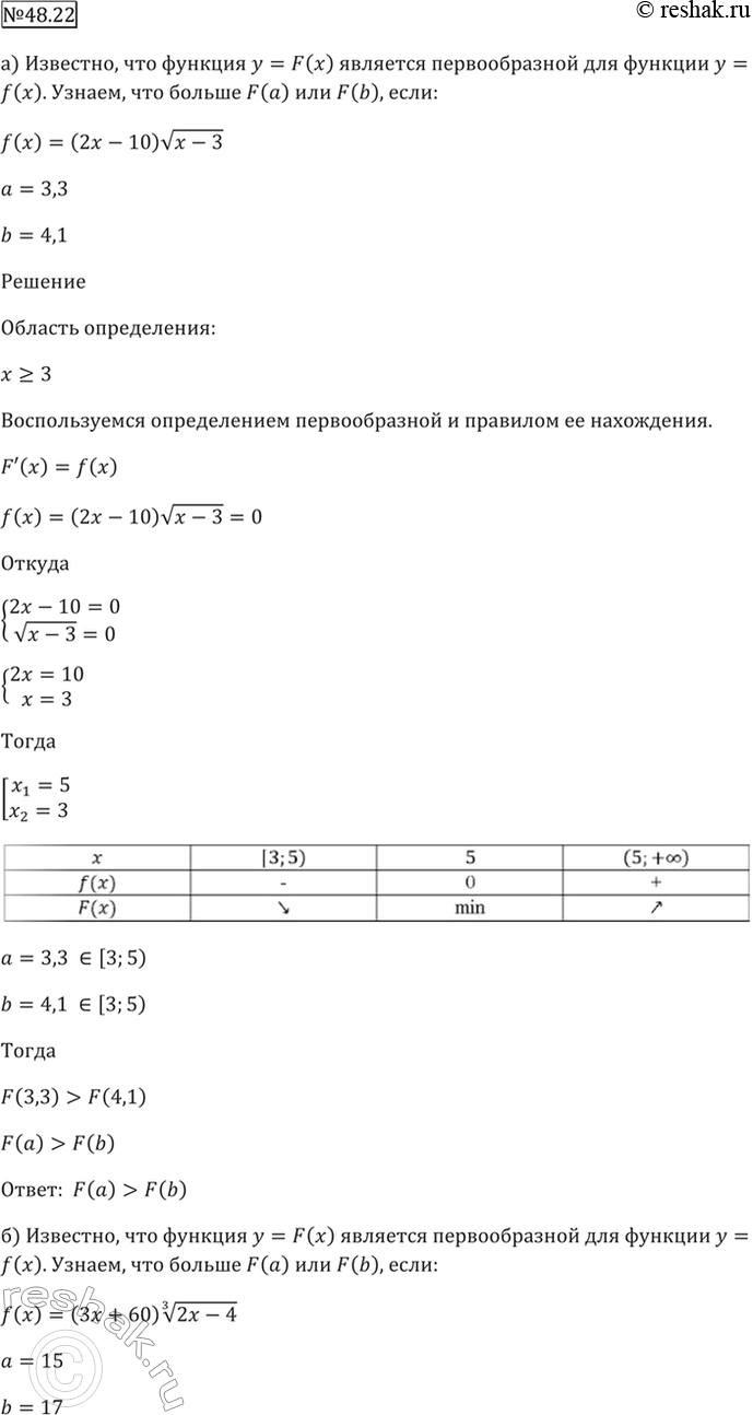 Решено)Упр.48.22 ГДЗ Мордкович 10-11 класс