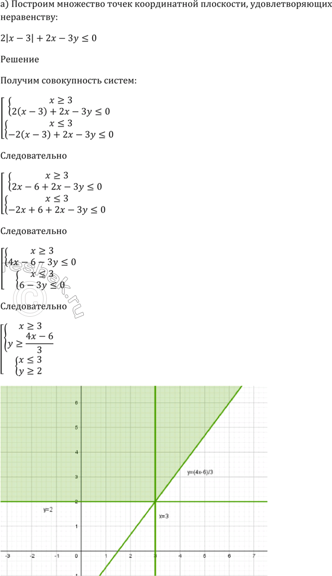 ����������� 58.17 ��������� ��������� ����� ������������ ���������, ��������������� �����������: �) 2|� - 3| + 2� - �� = 2� +...