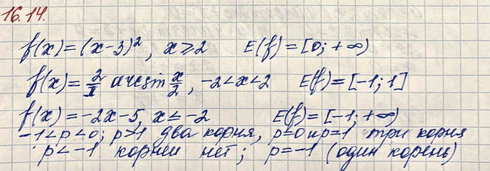 Изображение Сколько корней имеет уравнение f(х) = р при различных значениях параметра р, если f(х) =система: ...