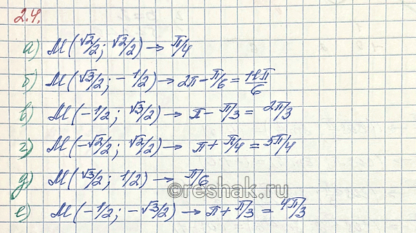 Изображение Упр.2.4 ГДЗ Мордкович Семенов 10 класс