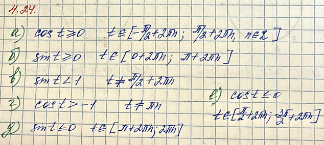 Изображение Упр.4.24 ГДЗ Мордкович Семенов 10 класс