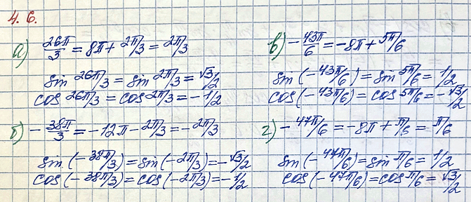 Изображение Упр.4.6 ГДЗ Мордкович Семенов 10 класс