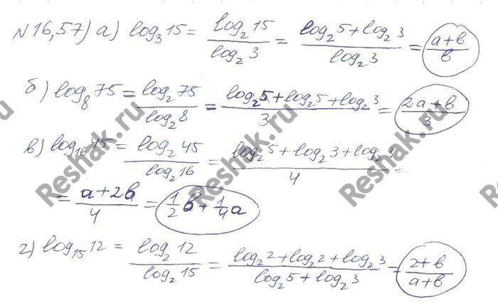 ����������� ��������, ��� log2(5) = a, log2(3) = b. �������:�)...