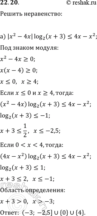  22.20.  :) |x^2-4x|log_2(x+3)?4x-x^2;)...