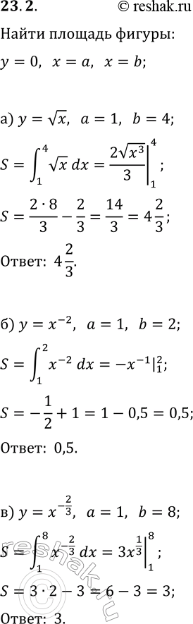  23.2.    ,   y=0, x=a, x=b    y=(x):) y=vx, a=1, b=4;   ) y=2vx, a=2, b=3;) y=x^(2), a=1,...