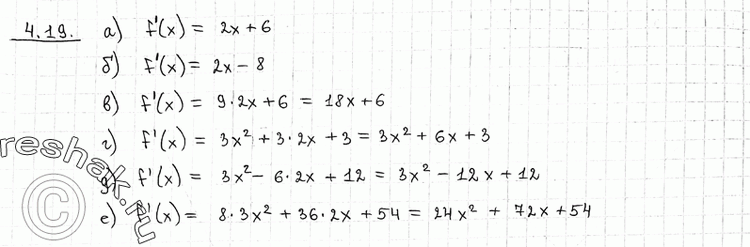  4.19 )	 = ( + 3)2;	) y =	( - 4)2;)  = (3 + 1)2;	)  =	(+ 1)3;)  = ( - 2)3;	)  = (2 +...