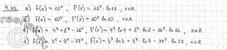  ,      f(x)  ,    ,  (4.434.45):4.43 a) f(x) = 11;	) f(x)	= 10x;) f(x) = 4 + 8 -...