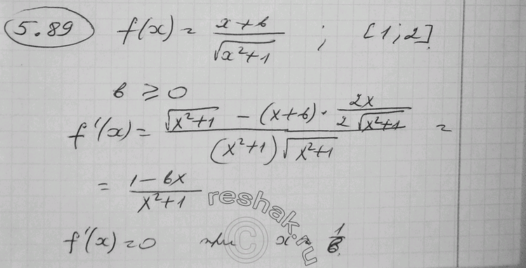  5.89*     b     f(x) = (x+b)/ (x2+1)   [1;...