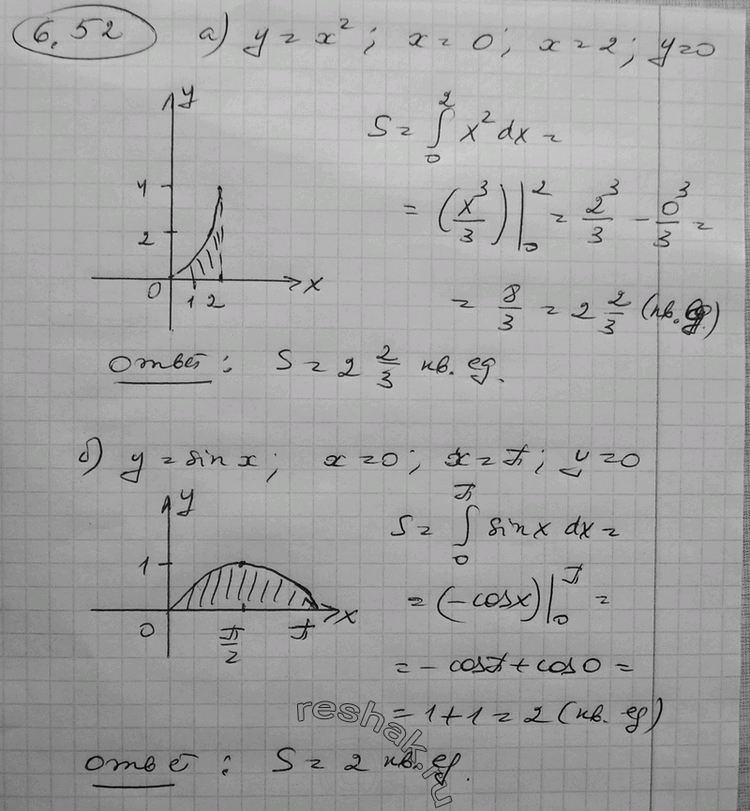    ,   ,   (6.526.58):6.52 )  = 2,  = 0,  = 2,  = 0; )  = sinx,  = 0,  = ,  =...