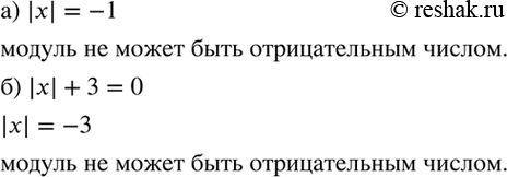 Изображение Почему не имеет корней уравнение:  а) |х| = —1;	б) |х| + 3 = 0?    Модуль числа – это расстояние от...
