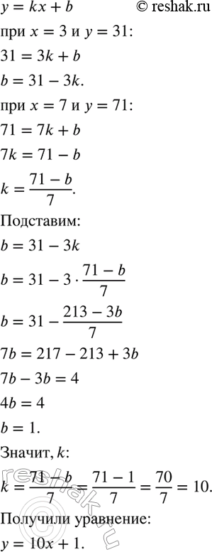 Изображение В таблице указаны некоторые значения аргумента и соответствующие им значения линейной...