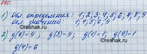 ����������� 770. ���������� ������� g, �������� ��������� ��������: ������� ������������ ������������ ����� ��������� � ������������ ��������� ����� ��� ��������. �������: 1)...
