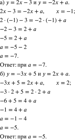 ����������� �) ���� �������� ������� � = 2� � 3 � � = �2� + �. ��� ����� �������� ��������� � �������� ������� � ������ � ��������� � 1 �����?�) ���� �������� ������� � = -3x + 5...
