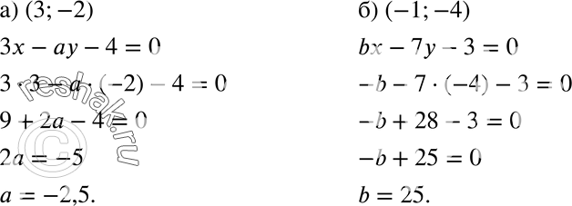  681. . )      (3; -2)     -  - 4 = 0?)   b   (-1; -4)    b - 7 -...