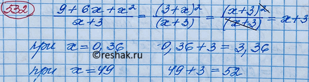 Изображение Упр.532 ГДЗ Макарычев Миндюк 8 класс