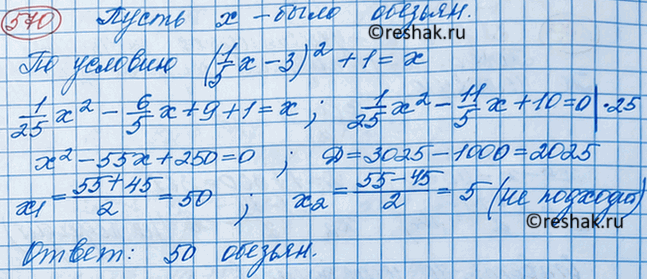 Изображение Старинная задача. Квадрат пятой части обезьян, уменьшенной на 3, спрятался в гроте. Одна обезьяна, влезшая на дерево, была видна. Сколько было...