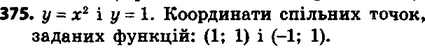 ����������� 375. ��������� ������� ������� � = �2 � � = 1 � ������� ���������� �� �����...
