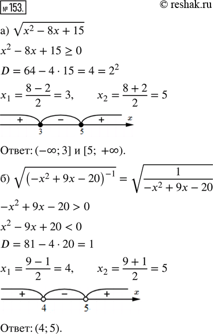  153 )  (x2-8x+15);)  (-x2+9x-20)^-1;)  (x2+7x+12)^-1;)  (-x2-11x-28)....