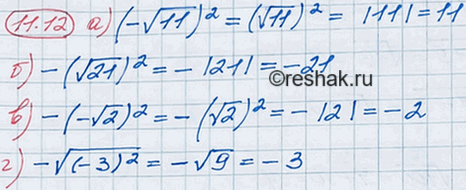 ����������� 10.12 �) (- ������ 11)2;�) -(������ 21)2;�) -(- ������ 2)2;�) -(-������...