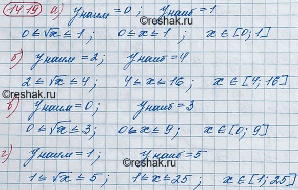 ����������� 13.19. ���� ������� � = ������ �. �������, ������ ���������� ����������� ���������� �9 ���� �� ���� ����������:�) y���� = 0, y���� = 1;	9) y���� = 2, y���� =4;	�)...