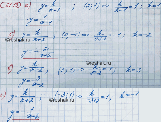 ����������� 19.13.	�������� ��������� ��������� � = k/(� + l) ������������:�) �� ���. 32;	�) �� ���. 33;	�) �� ���. 34;�) �� ���....