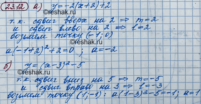 ����������� 21.12. �������� ��������� �������� � = �(� + l)2 + m, ������������:�) �� ���. 56;	�) �� ���. 57;	�) �� ���. 58;�) �� ���....