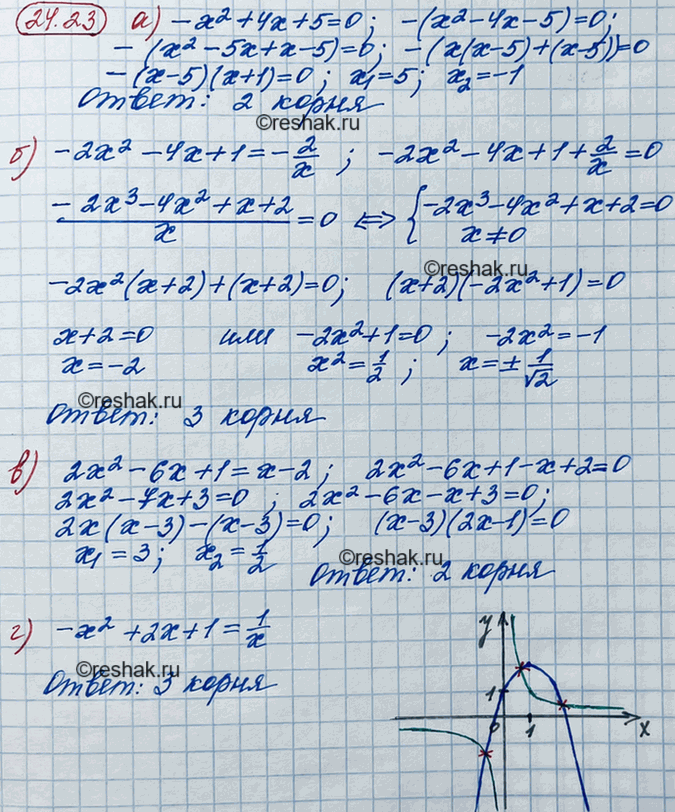 решите уравнение - 42 - x = - 23