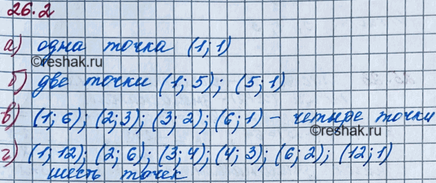 ����������� 26.2. ������� �����, ���������� ������� � ����������� �����, ����� �� ������� �������:�) � = 1/x;   �) � = 5/x;   �) � = 6/x;   �) � =...